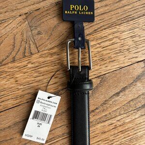 Polo Ralph Lauren - Boys - Leather Belt - Black - Size 26
